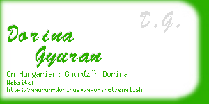 dorina gyuran business card
